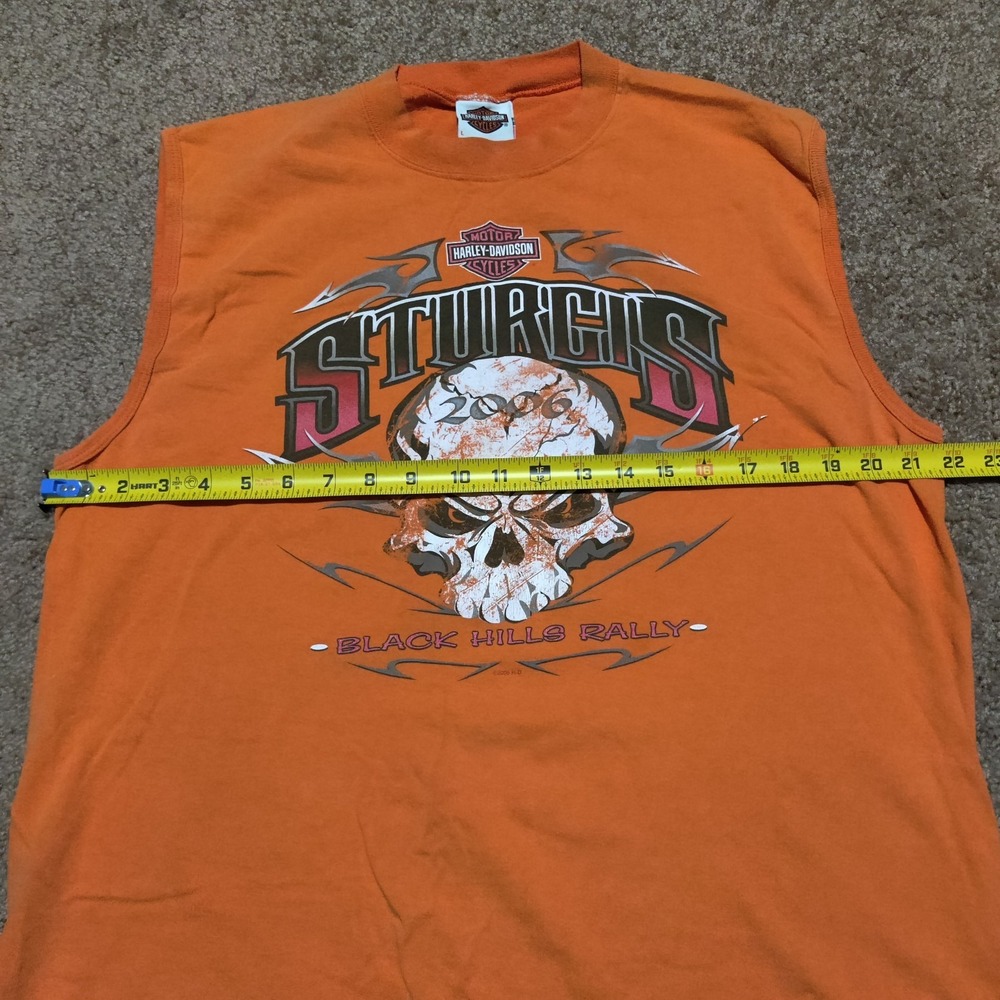 Vintage Y2K Harley Davidson Sturgis Men's Large Tank Top Shirt Sleeveless USA - Picture 6 of 7
